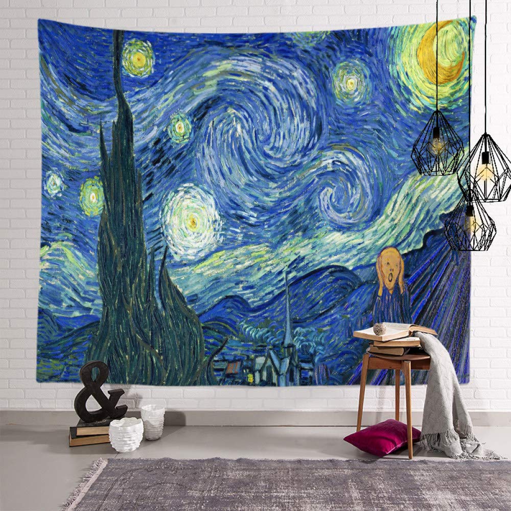 Wandteppich Hirsch Design | 130x150 Cm | Abstrakte Kunst Wandbehang | Für Schlafzimmer & Wohnzimmer