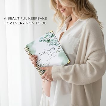 Pregnancy Journal and Memory Book with Stickers and Keepsake Pocket - Lovely Must Have Gift for First Time Moms to Be - The Perfect Planner to Track Your Little Ones Life-Changing Journey