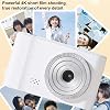 Digital Photographer Camera - UHD Digital Camera, Autofocus Point and Shoot Camera | 4K Compact Zoom Camera, High Definition Image Stabilization Camera, Shooting Tool for Daily Use and Travel