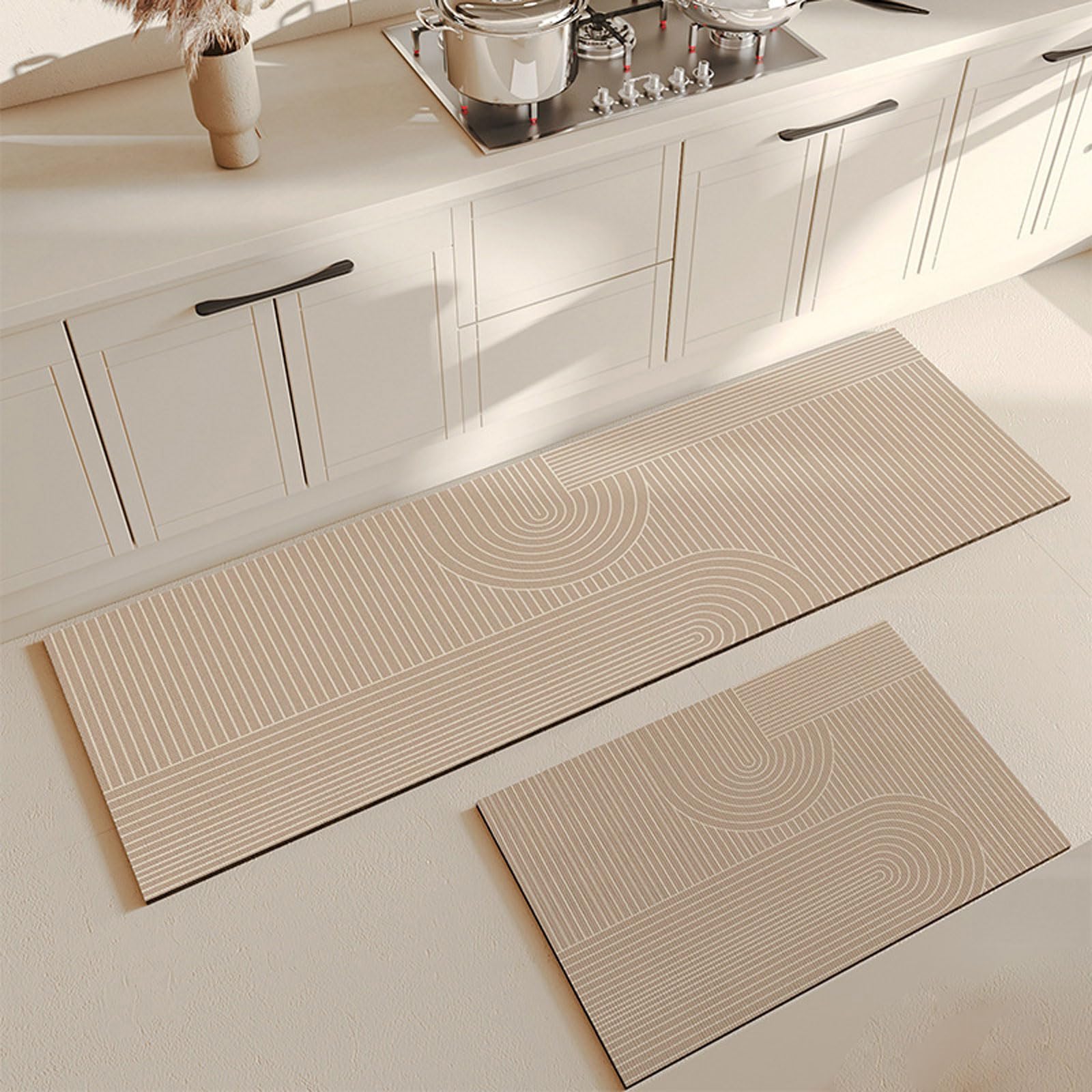 Enigmaire Standing Runner Rugs,Non Slip Waterproof Kitchen Floor Mats,Anti Fatigue Standing Area Rugs,Washable Kitchen Floor Rug,Stain Resistant,Comfort,Absorbent,Oil Resistant,For Office,Home,Indoor
