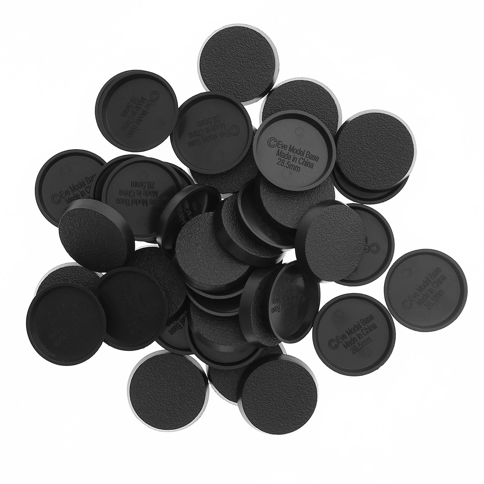 Evemodel Model Base Round 28.5mm Floor Tabletop Miniature Models Base Landscaping for Table War Game (20pcs)