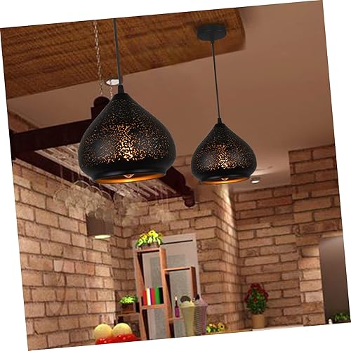 Miniatura 9 de Housoutil Pantalla hueca de hierro forjado, aplique de pared, lámpara colgante, sombras de árbol, pantalla de mesa, lámpara de techo, pantalla para