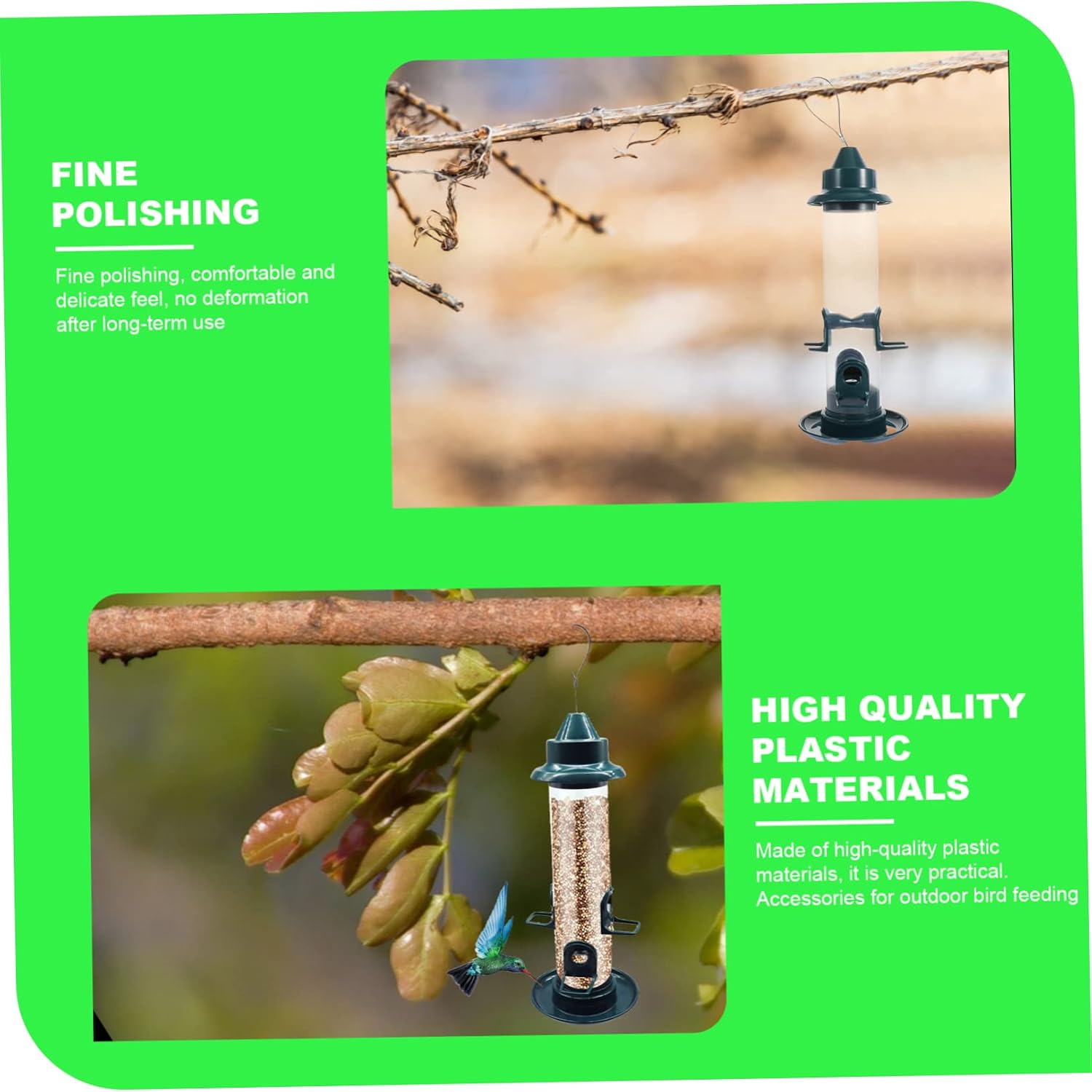 Hanging Bird Feeder for Hummingbirds Durable Outdoor Garden Feeding Tool Automatic Bird Feeder Easy to Refill and Clean Versatile Garden Decoration image 3