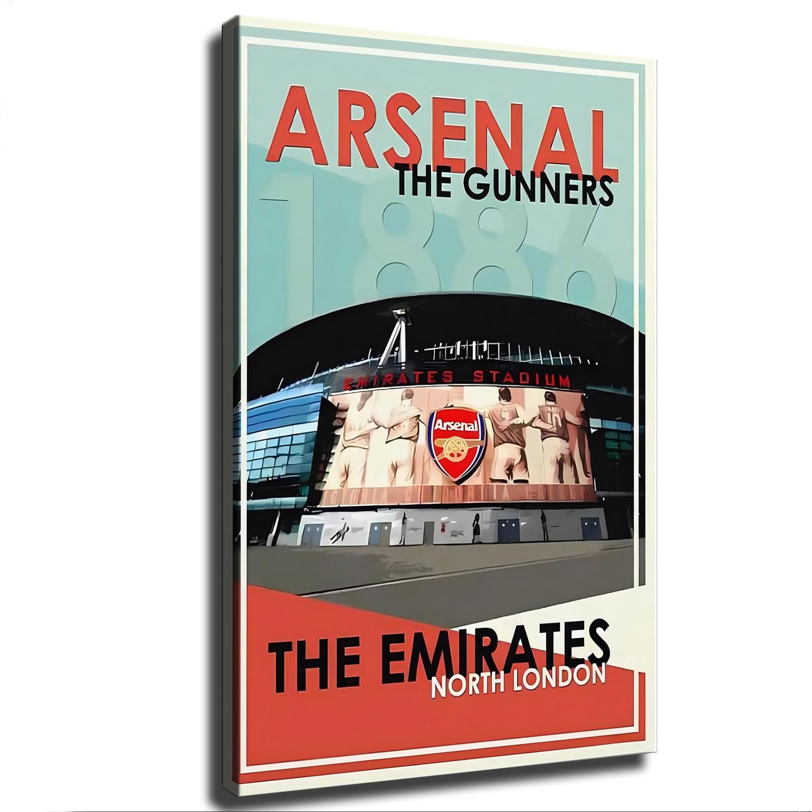 Arsenal Stadium Poster Picture HD Printing Modern Home Bedroom Wall Art Kitchen Office Decoration (24×36inch_Unframed)