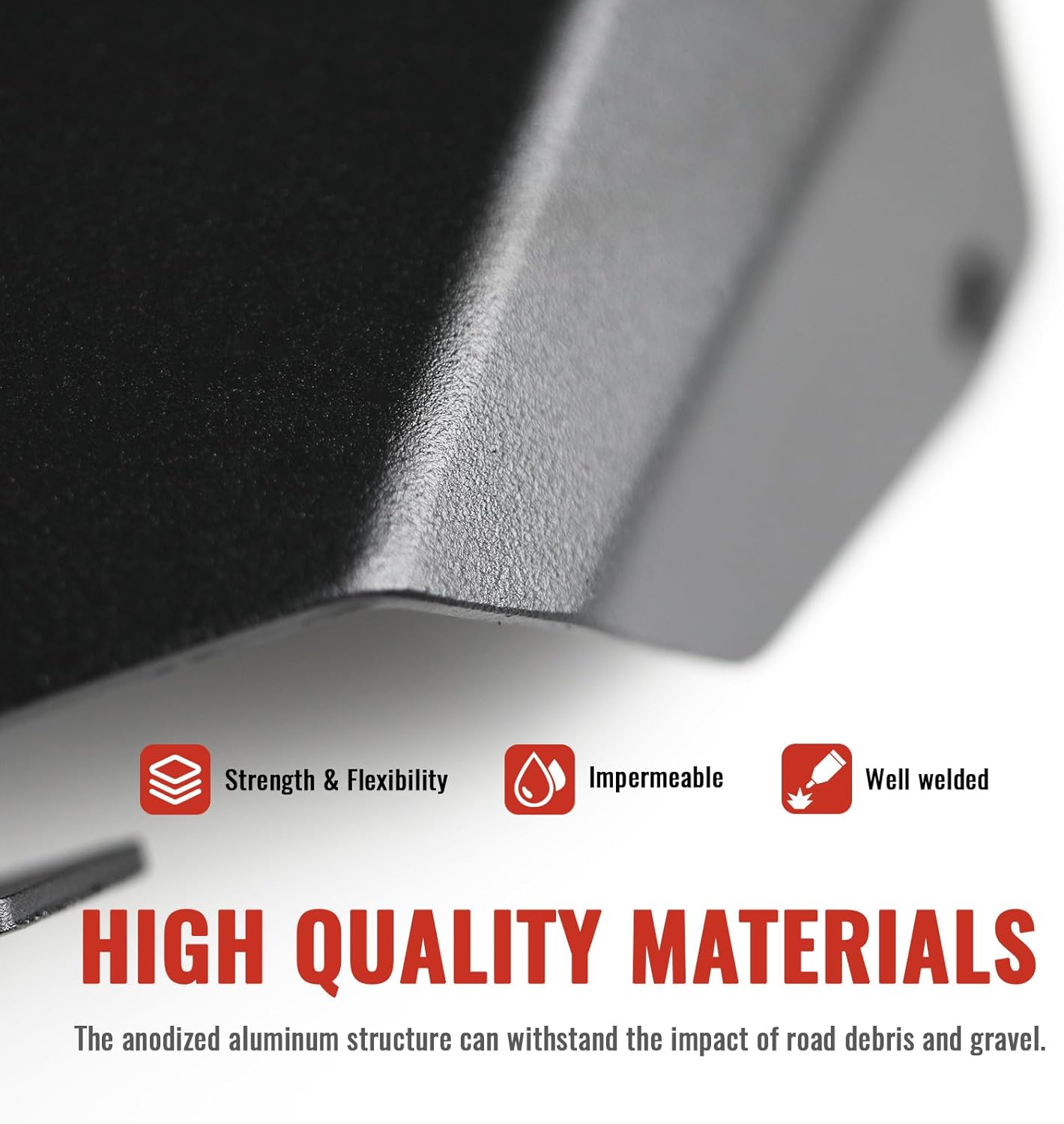 Aluminum Splash Guard for Can-Am Ryker, Front Skid Plate Radiator Protector Lower Protector Bump Lip for Ryker 600, 900, Sport & Rally Editions All Models Accessories (Replaces #219400999)