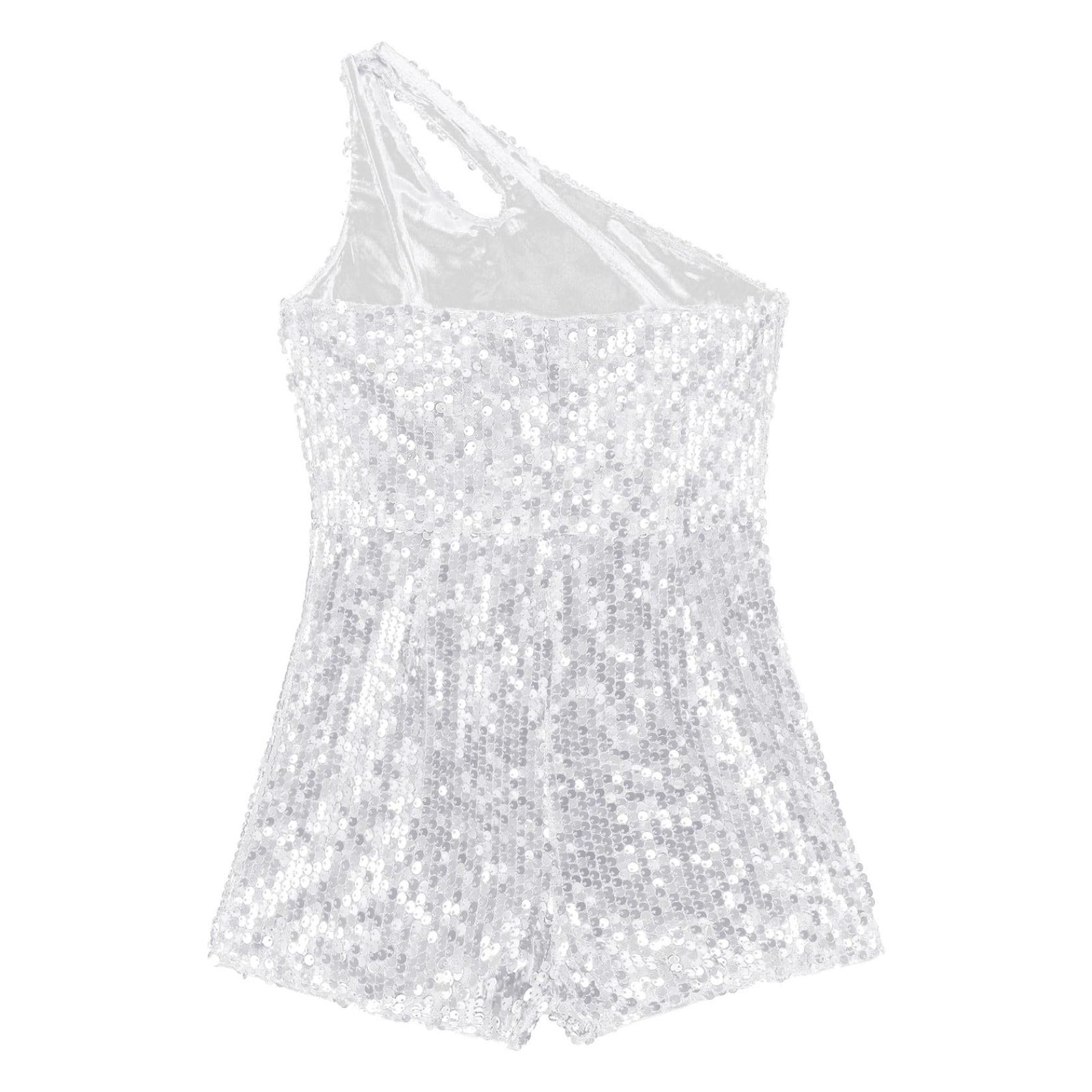 Enfant Salopette Formelle Décontractée En Paillettes Fille Combinaison Short Anniversaire Fete Soirée Bal Combishort Danse Cha-Cha Dancewear 5-14 Ans