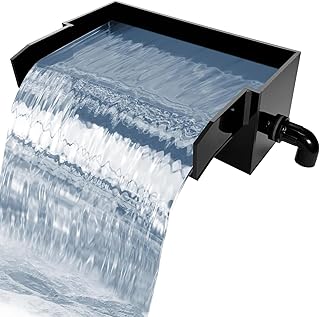 Pool Fountain,Acrylic Waterfall Spillway Pond Fountain,Includes Waterfal...