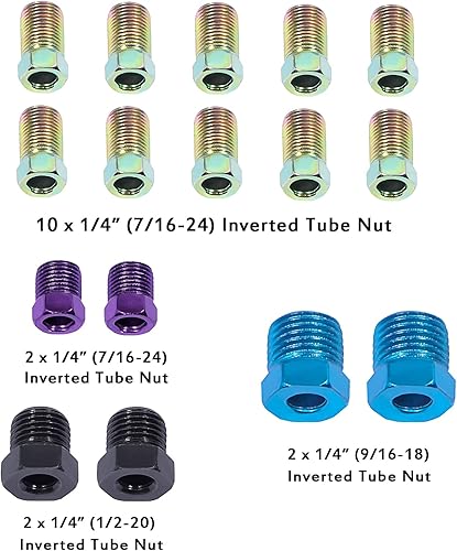 Miniatura 2 de Kit completo de línea de freno de aleación de cobre y níquel de 25 pies 14 de repuesto completo (incluye 16 accesorios), fácil de doblar a mano