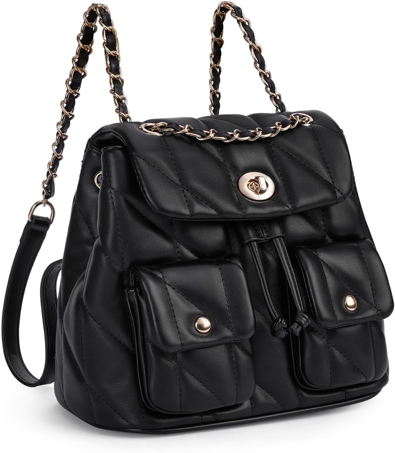 CLUCI Crossbody Bag for Women PU Leather Shoulder Bag, Convertible Small Tabby Backpack Purse for Travel