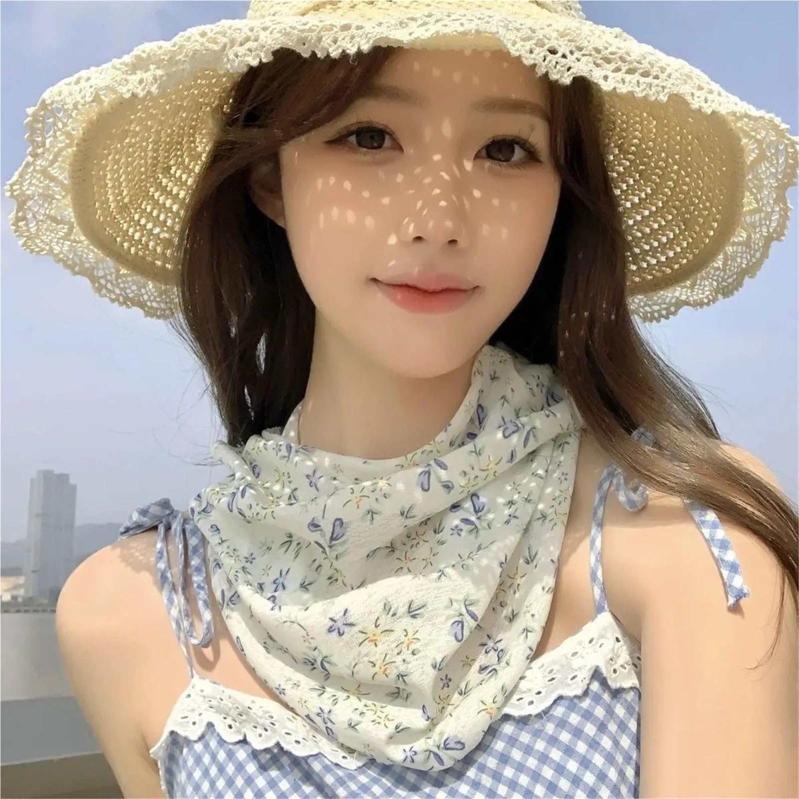 Máscara de protección solar cara completa verano 2 piezas Para Excursiones | For mujeres conducción y ciclismo bufanda mascarilla protector de cuello cubierta de cuello