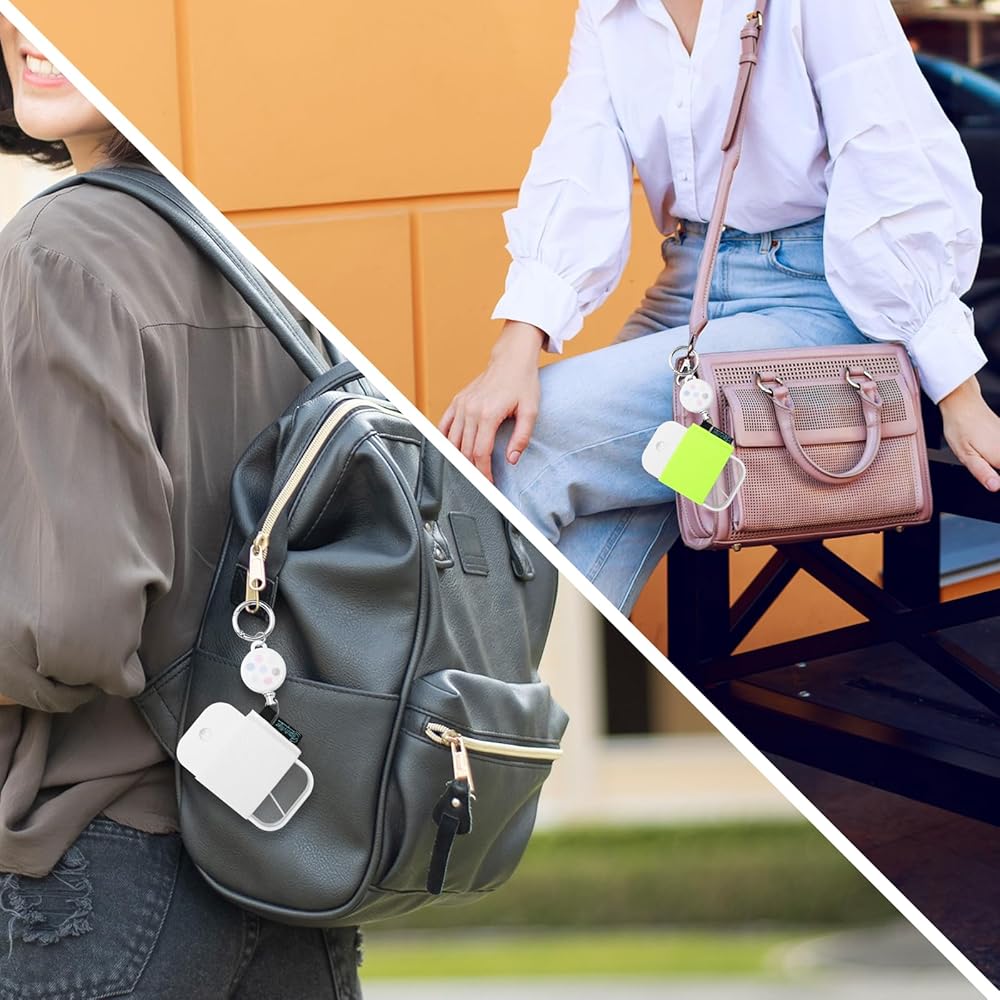 Cat Hand Sanitizer Holder Pouch - Cute Zippered Case With Snap Hook For 1oz Spray Bottles