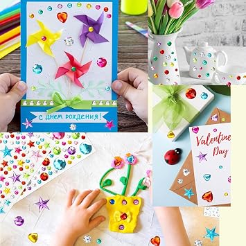 2300pcs Gem Stickers Jewels for Crafts