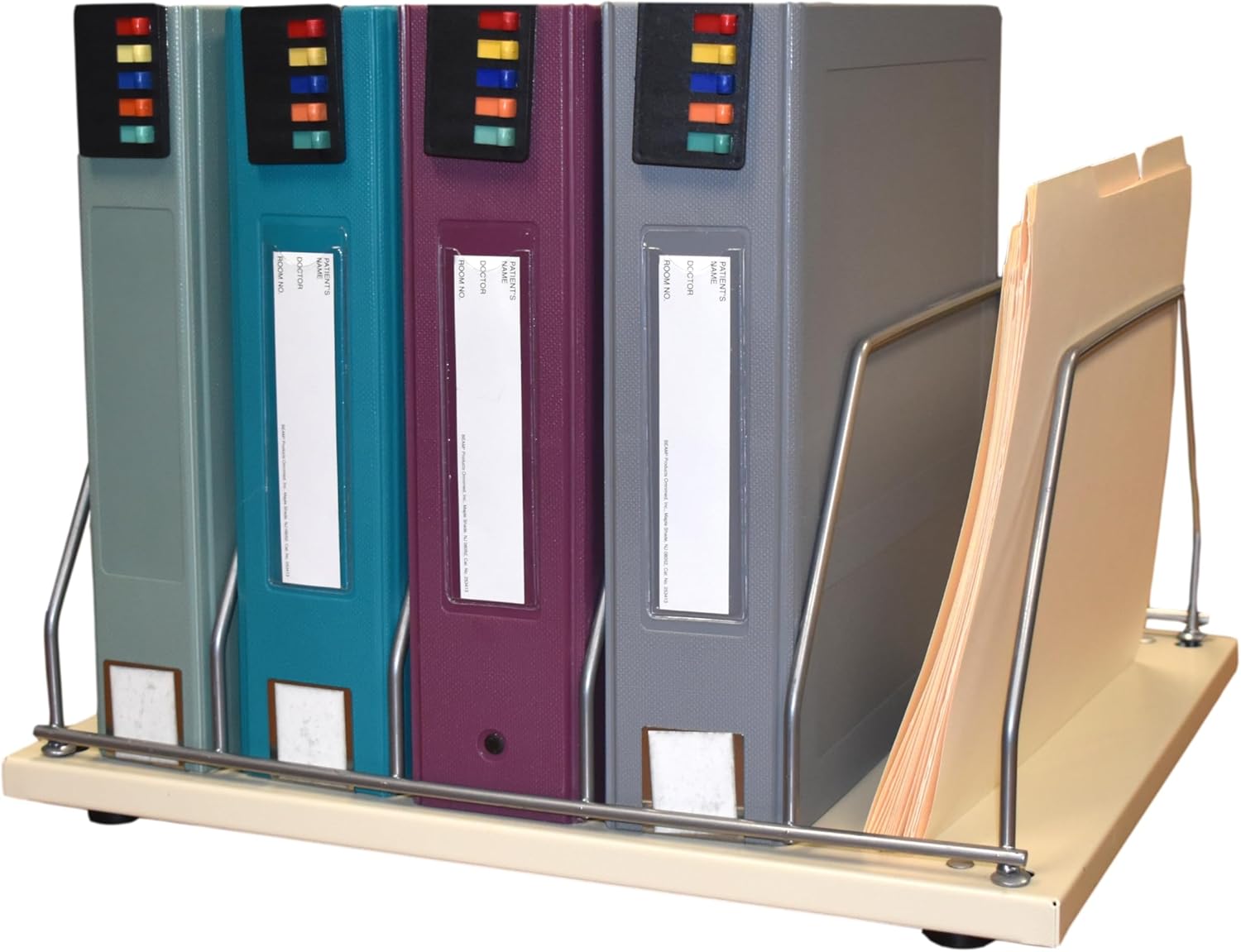 Omnimed American Made Table Top Binder & Chart Storage Racks (5 Capacity (16.75" W X 15" D))