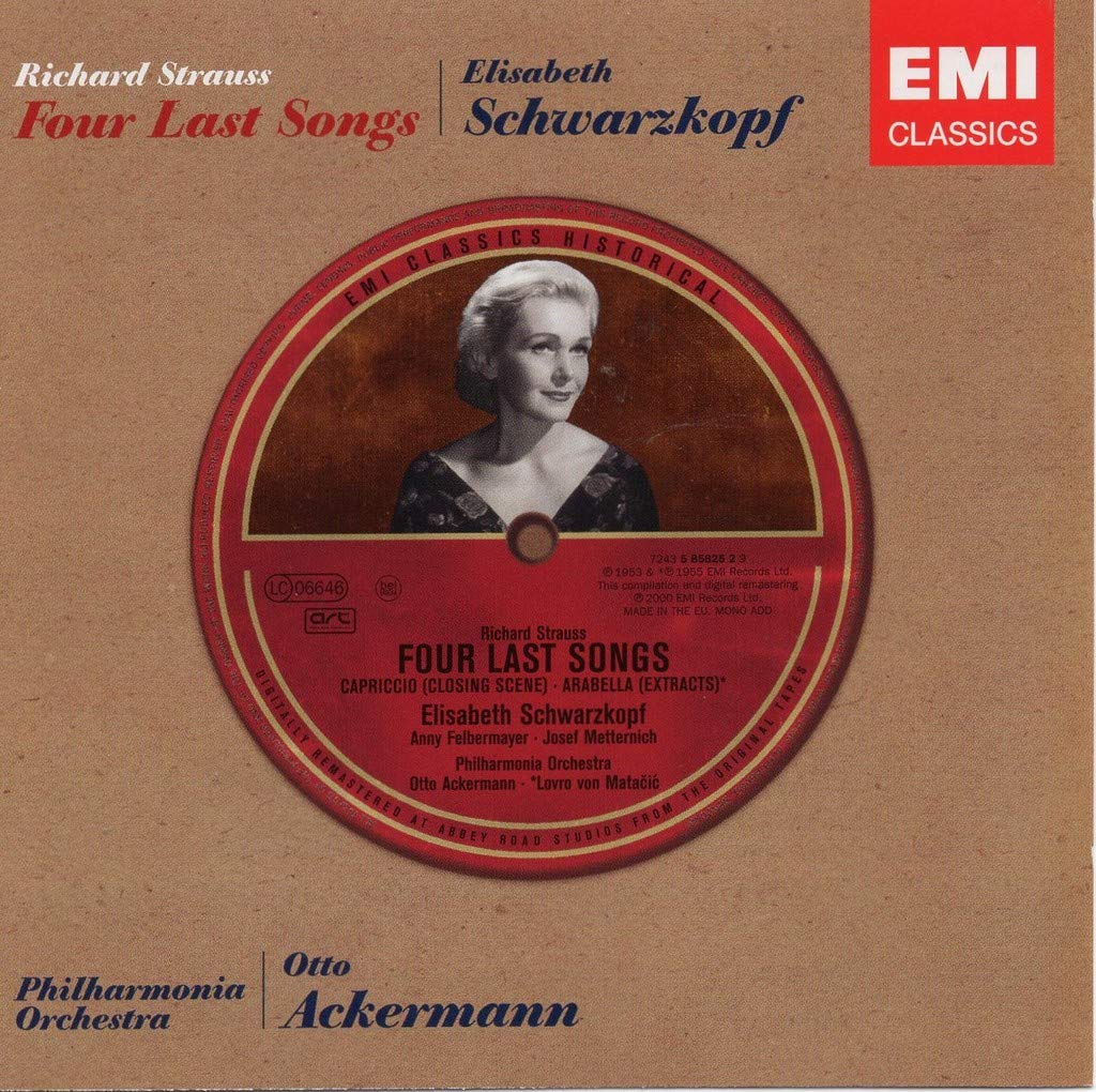 Four Last Songs [Audio CD] Strauss; Schwarzkopf; Pao and Ackerman