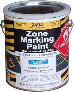RAE 2494-01 Yellow Chlorinated Rubber Marking Paint 1-Gallon