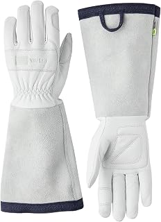 HESTRA PRO Garden Rose Glove, Long Protective Leather Gauntlet Gardening Gloves for Men & Women