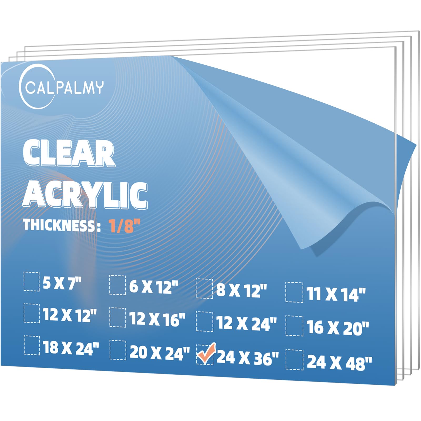 Clear Acrylic Sheets - 12" x 16" Pack of 2 -16 Clear Acrylic Sheets - 12" x 16" Pack of 2 -16