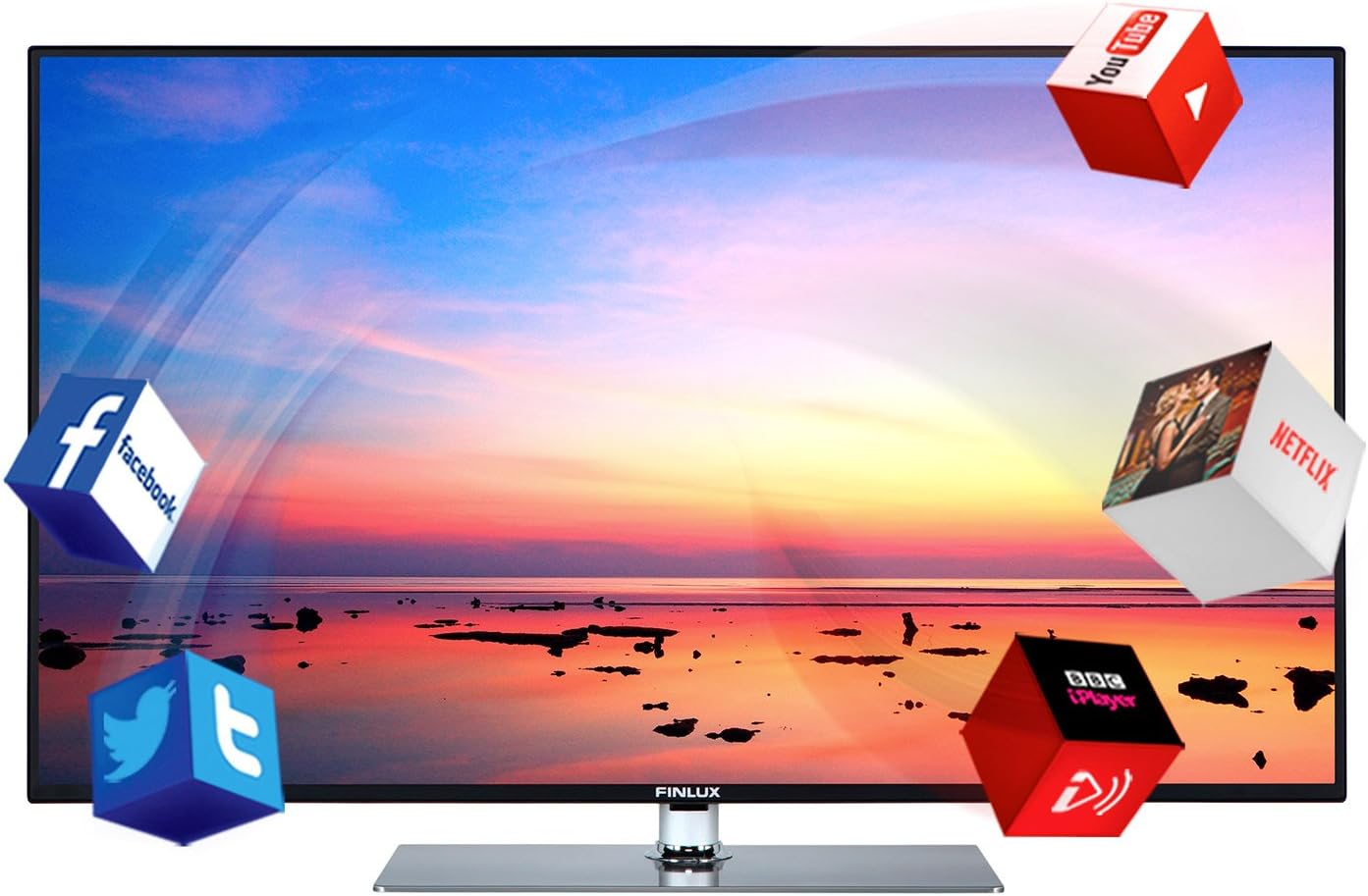 Finlux 42 Inch Smart LED TV Full HD 1080p Freeview HD (42FME249S-T)