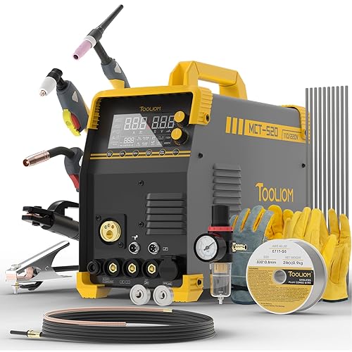 MIG/TIG/CUT/Stick Welder 5 in 1 Multiprocess Welding Machine 110/220V Dual