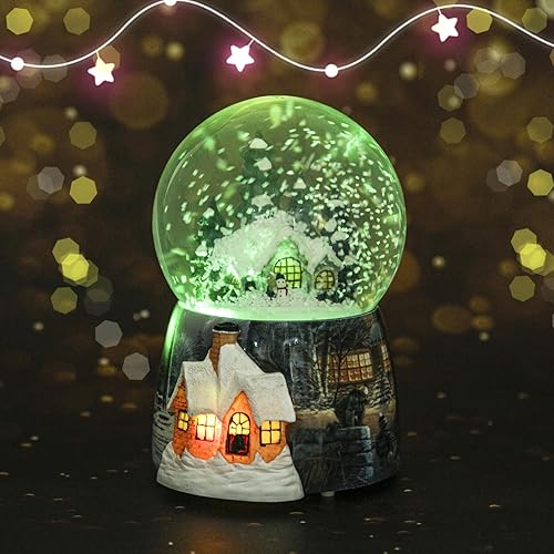 Miniatura 4 de Globos de nieve de Navidad para niños  Bola de nieve de Navidad para niñas, árbol de Navidad iluminado, globo de nieve musical, muñeco de nieve,