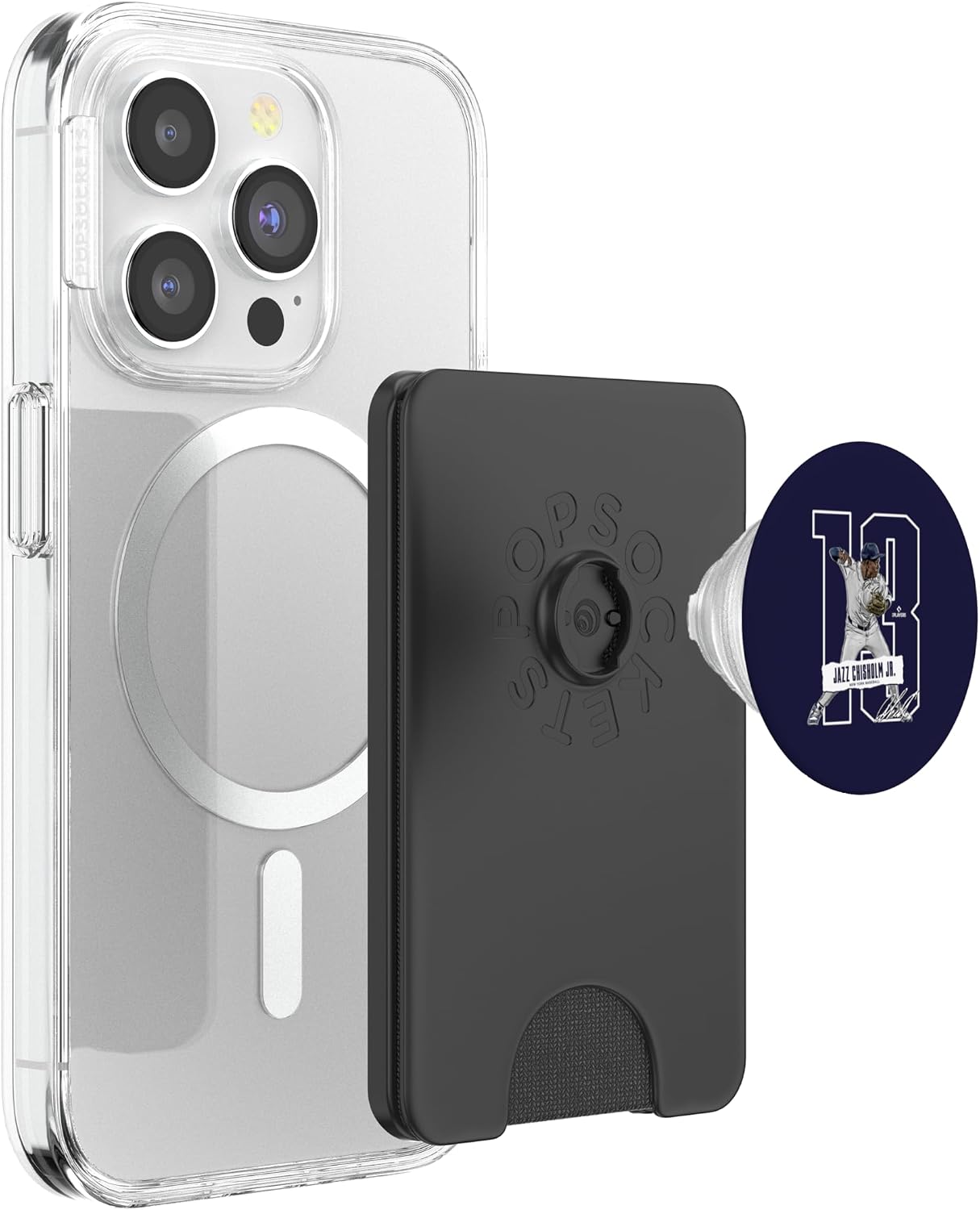 Jazz Chisholm | New York Baseball Players | MLBJAZ301N PopSockets PopWallet for MagSafe