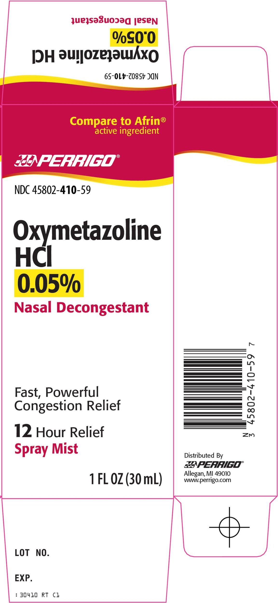 Oxymetazoline Solution, 0.05%, 30mL
