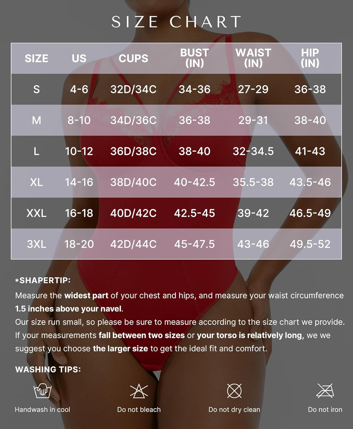 SHAPELLX Women's Shapewear Lace Bodysuit Tummy Control Body Suits Waist Sculpting V Neck Thong Corset Tops - Image 6