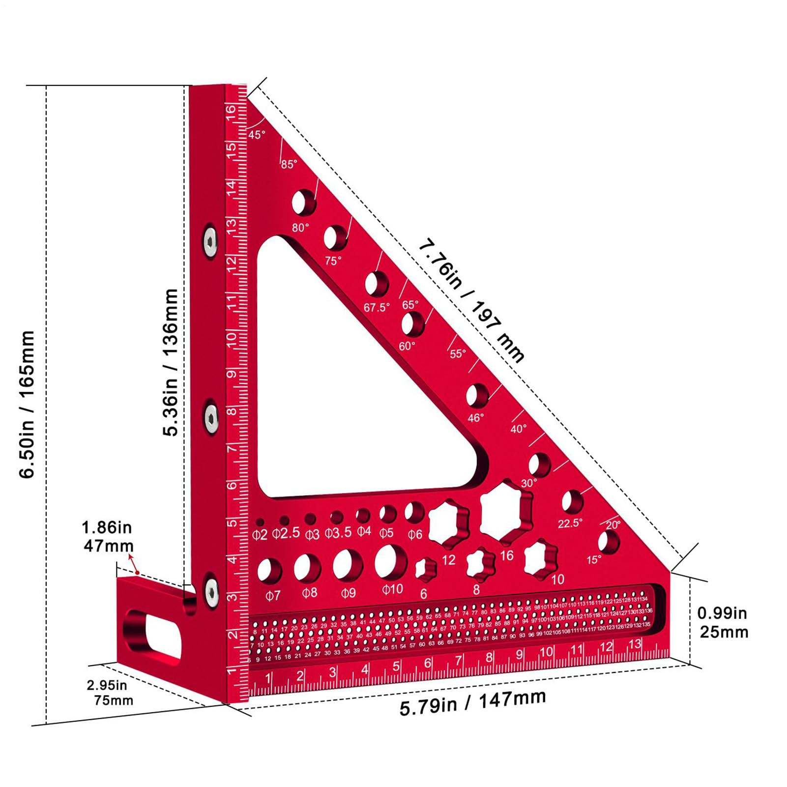 Utensile angolare 3D | Misuratore angolare a disco da falegname 3D | Disco goniometro regolabile per officina di ingegneria e livellamento del layout - Legge e disegno di blocco del tetto