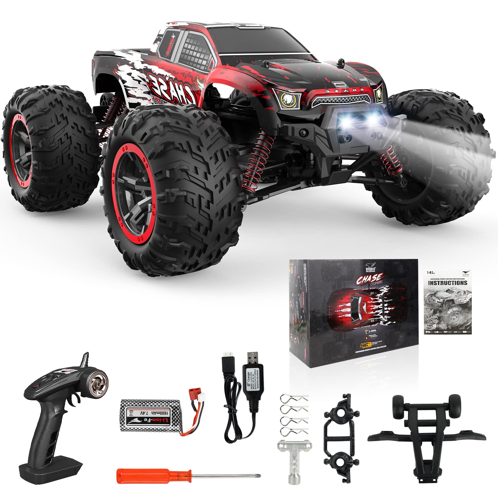 VOLANTEXRC 116 Scale RC Car All Terrain RC Truck 30MPH High Speed 4WD