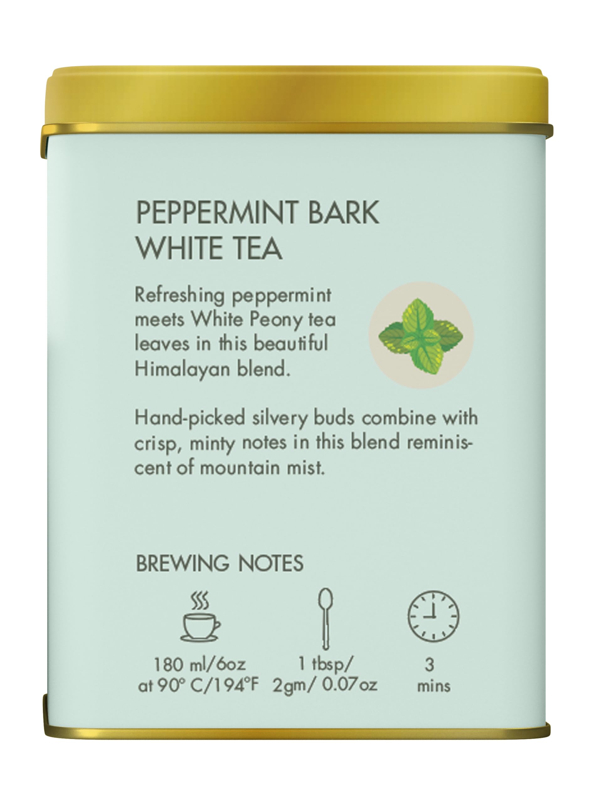 Makaibari Holiday Edition : White Peppermint Bark|Usda Certified Premium White Tea|Anti-Oxidants, Immunity Booster, Low Caffeine|Supports Healthy Skin|Tin Caddy|50Gram - Loose Leaves - Image 3 thumbnail