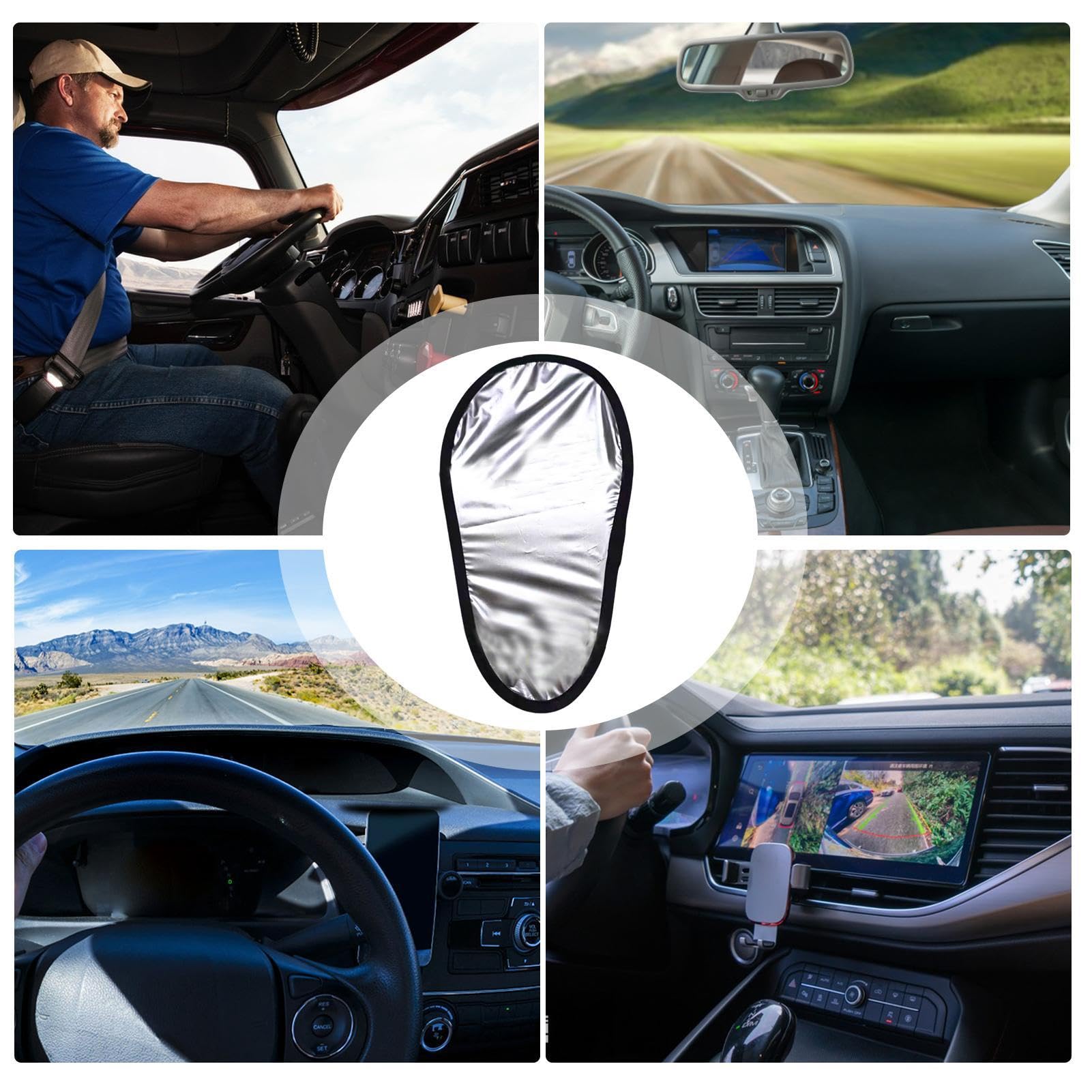 Pare-Soleil pour téléphone Portable, Pare-Soleil pour téléphone - Protection Anti-éblouissante Support de téléphone de Navigation Pare-Soleil,Résistant aux intempéries, sière