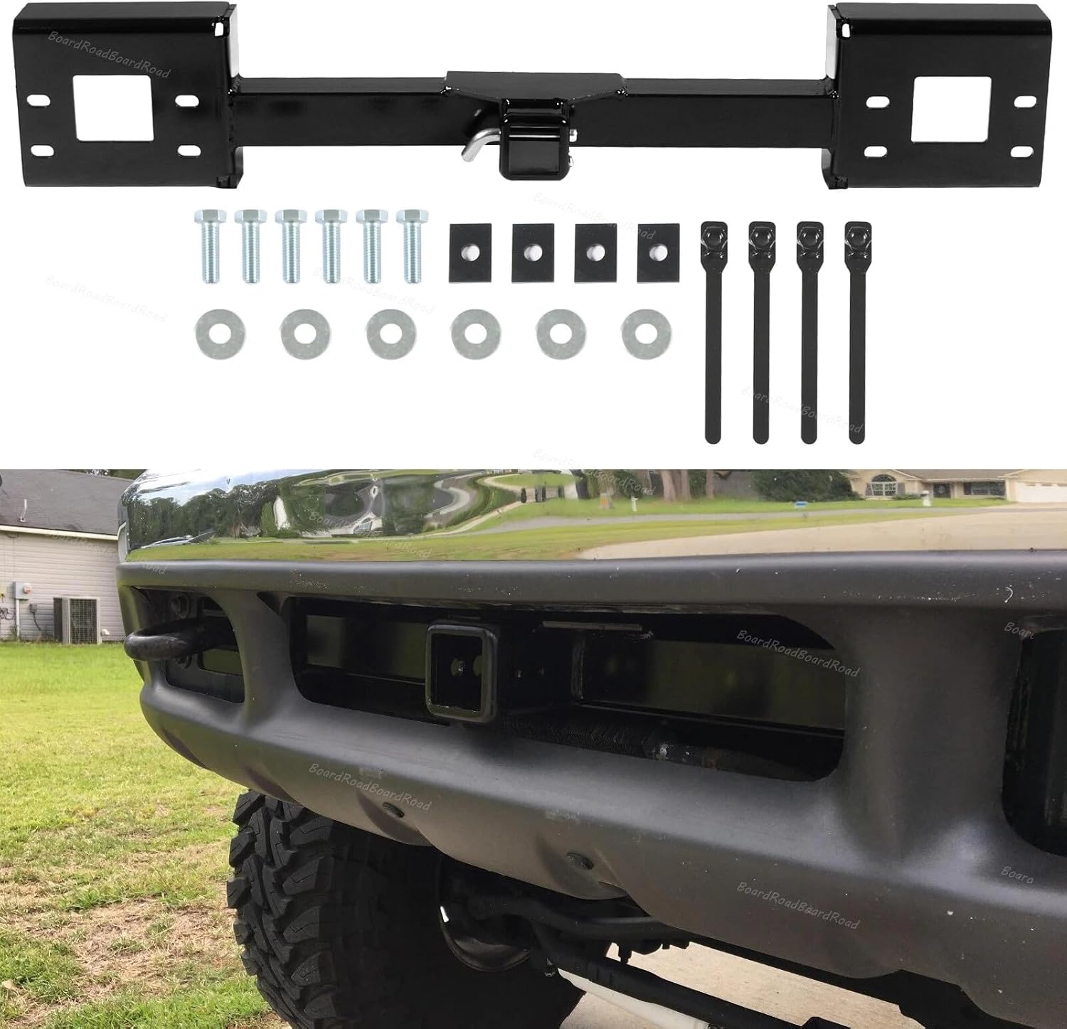 Front Mount Trailer Receiver Hitch Tow Hitch for 1999-2007 Ford F-250 / F-350/ Super Duty Excursion