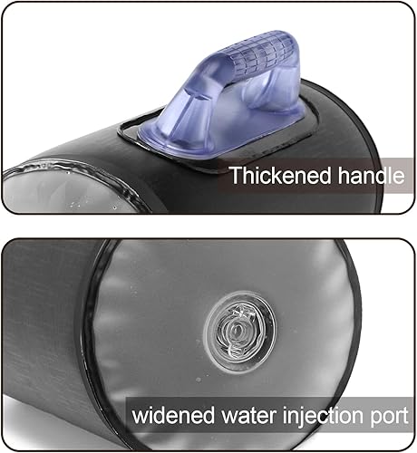 Vista 3 de Mancuernas de agua, mancuernas de entrenamiento rellenas de agua, juego de pesas de viaje, pesas ajustables a 40 libras, 30 libras, 20 libras, 10