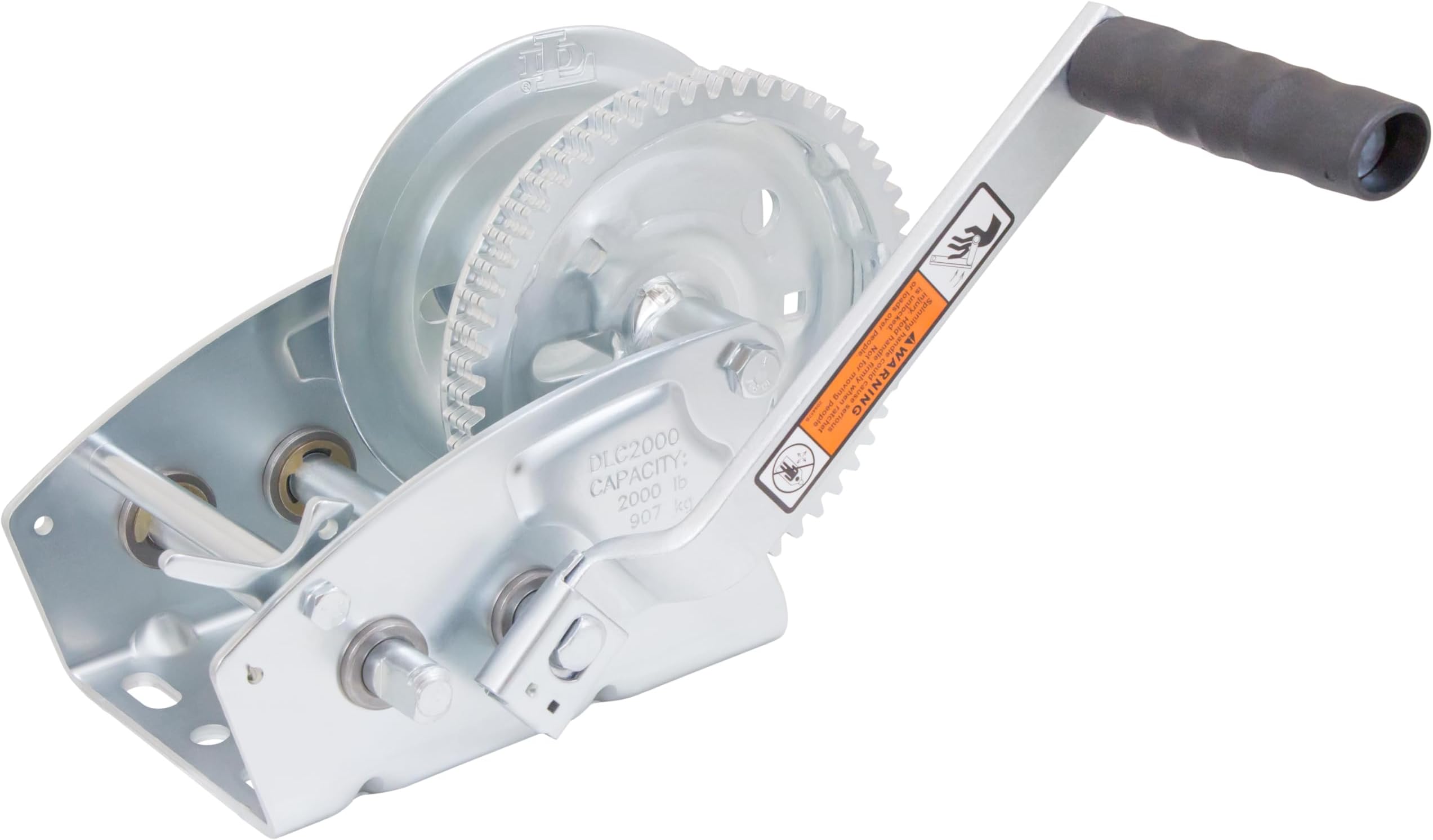 Dutton-Lainson Company - Pulling Winch - 600 lb to 3,200 lb Capacity - Rust-Resistant, for Horizontal Pulling Applications and Hauling - Plated, with or Without Strap, Manual Use - Made in USA