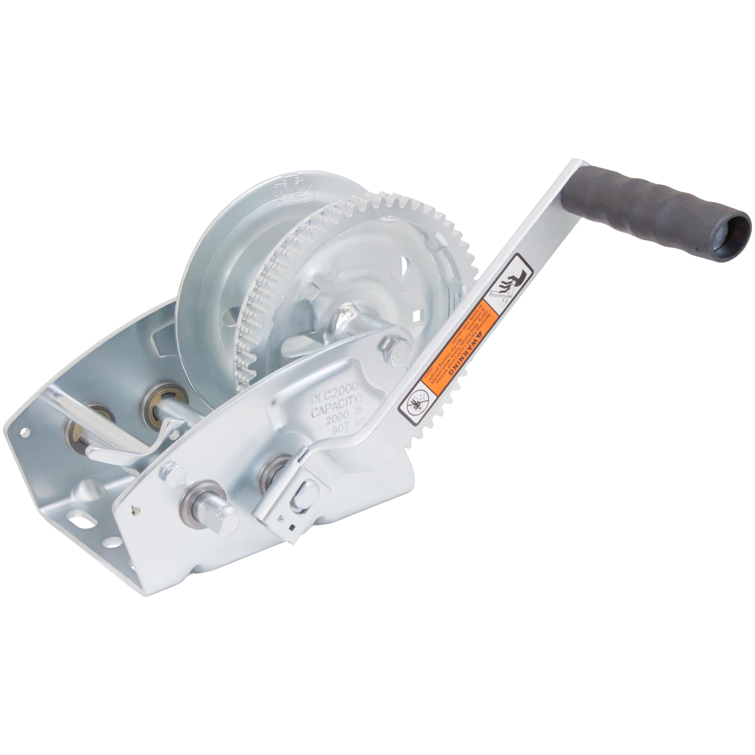 Dutton-Lainson Company - Pulling Winch - 600 lb to 3,200 lb Capacity - Rust-Resistant, for Horizontal Pulling Applications and Hauling - Plated, with or Without Strap, Manual Use - Made in USA