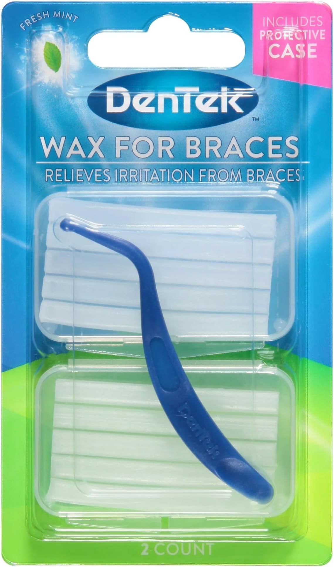 DenTek Wax for Braces, 2 count