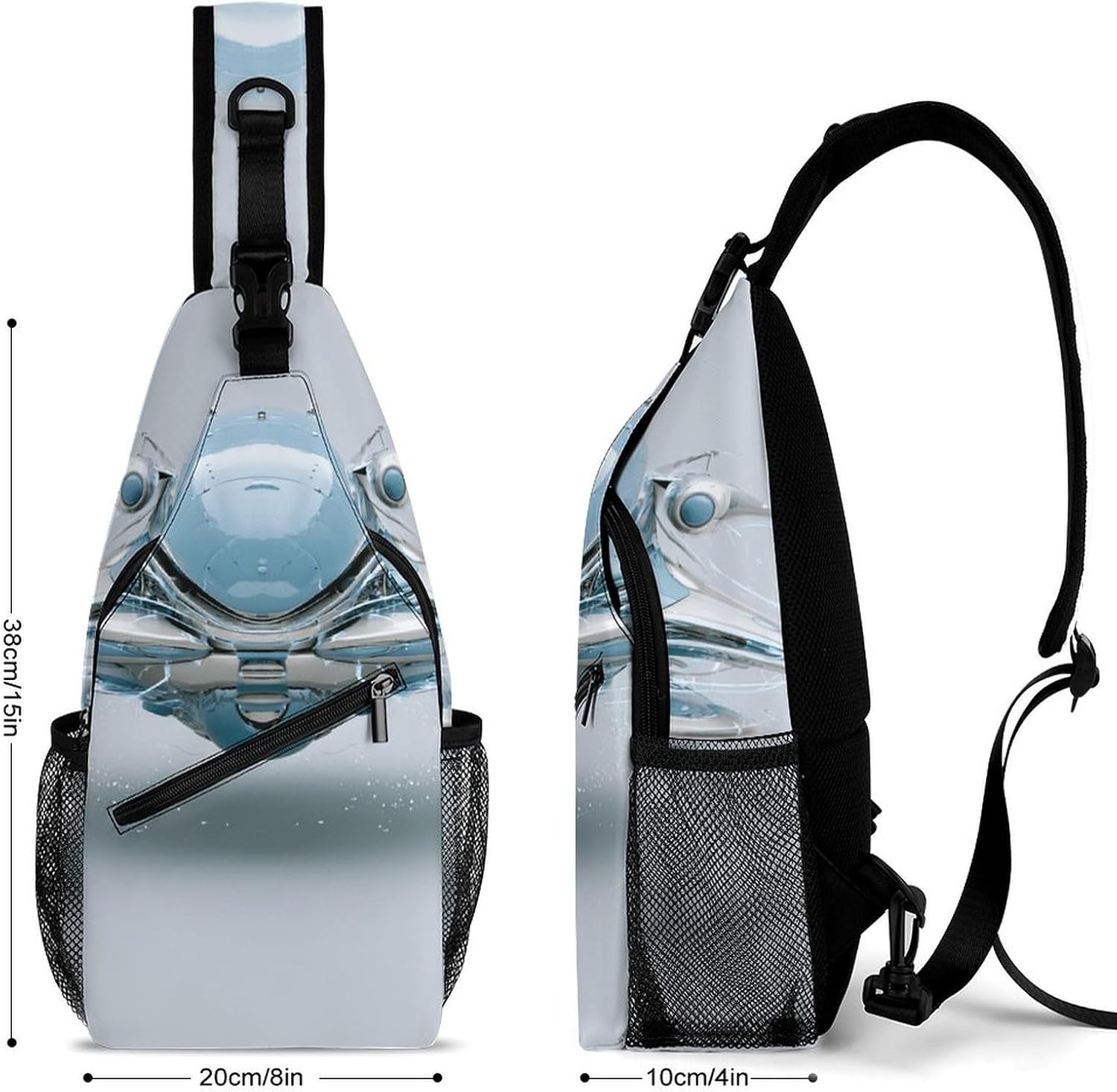 Flying Craft Sling Crossbody Bag Lightweight Chest Shoulder Backpack for Outdoor Sports
