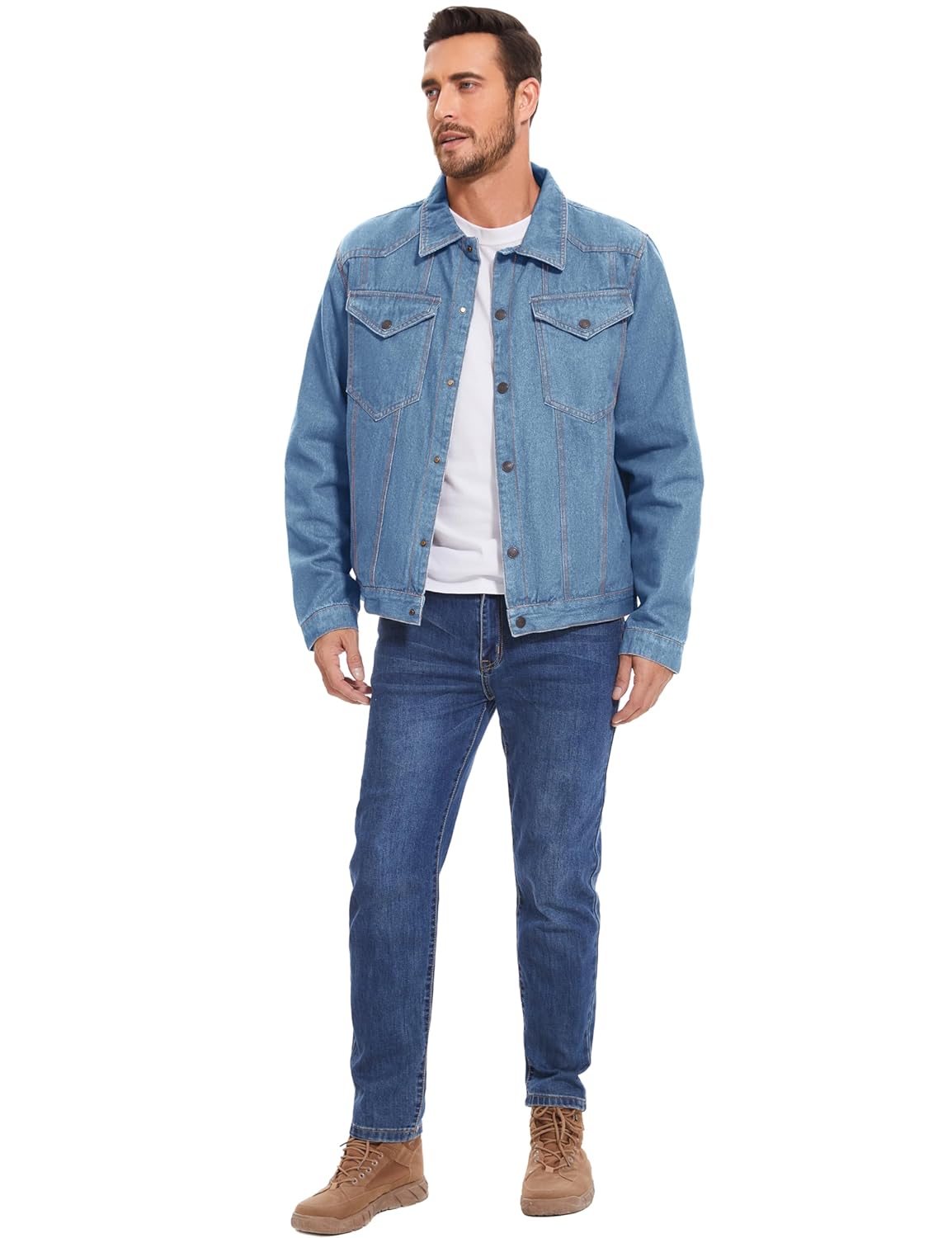 Flygo Jaqueta jeans masculina forrada de flanela, corte caubói, estilo ocidental, clássica, justa, vintage, resistente, casaco de caminhoneiro em promoção! Veja a oferta e mais achadinhos de Jaquetas & Casacos 5 Hoje é o melhor dia para comprar Flygo Jaqueta jeans masculina forrada de flanela, corte caubói, estilo ocidental, clássica, justa, vintage, resistente, casaco de caminhoneiro com aquele preço maroto! Promoção! Aproveite a oferta! 5