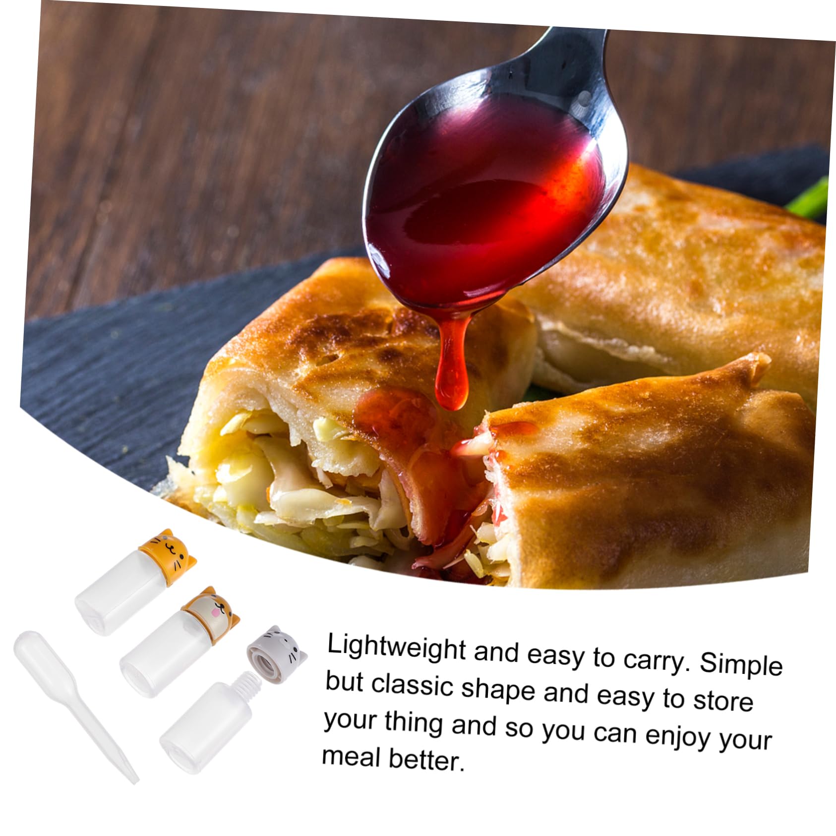 ABOOFAN 1Set Sauce Bottles Assorted Color Condiment Squeeze Bottles for Ketchup Soy Sauce and Dressings Food Grade Plastic Leak Design Easy to Use and Clean