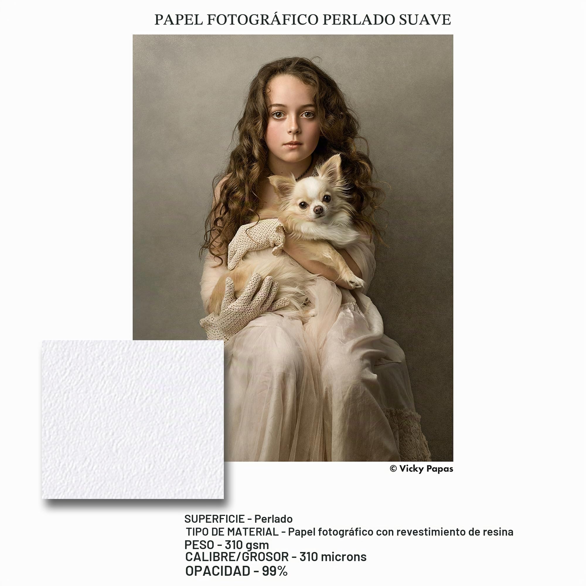 Ilford Galerie Prestige Smooth Pearl - Pack 25 Hojas de Papel A3+, Color Blanco