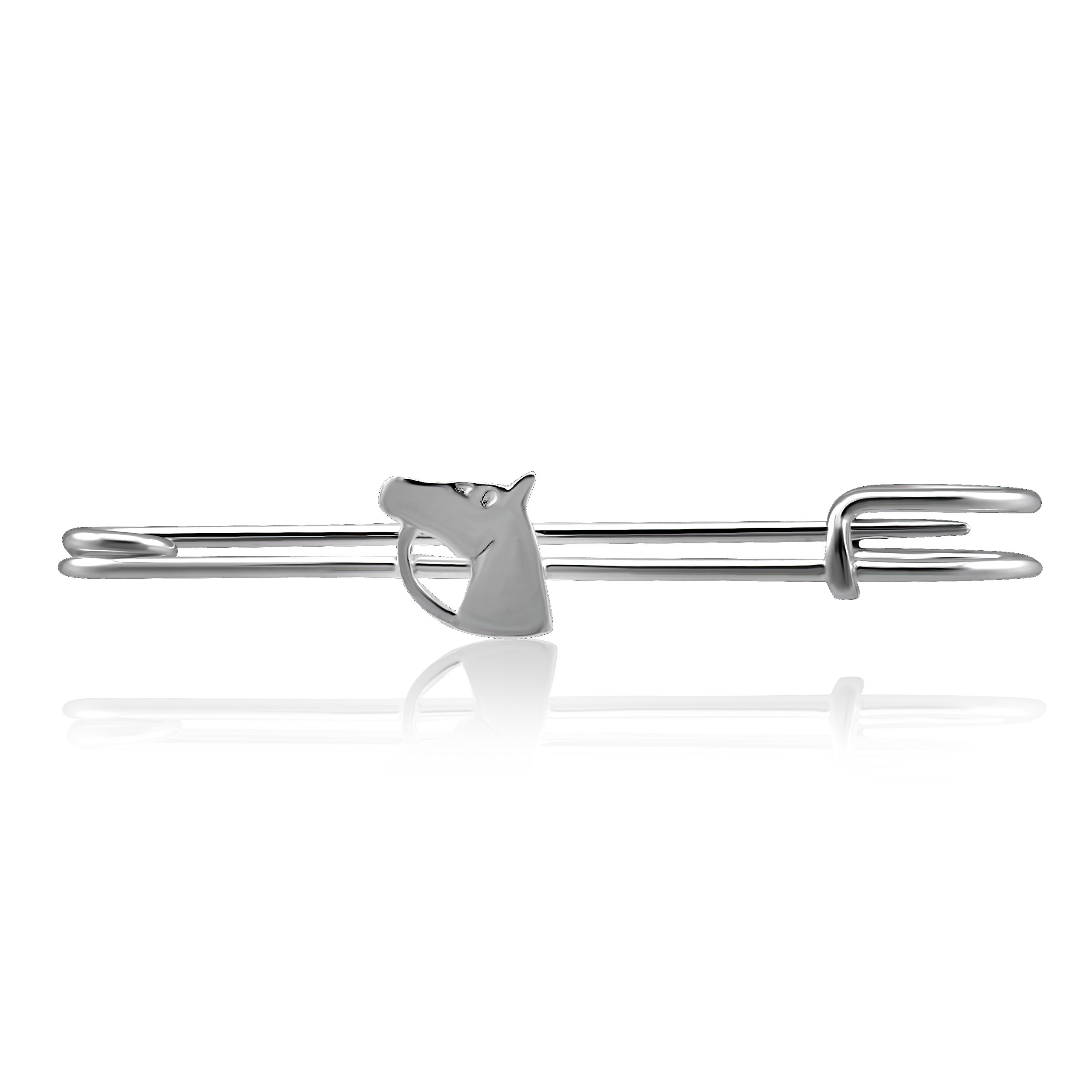 Broche Fer à Cheval En Argent Sterling 925 - Vintage équitation - Fabriquée UK