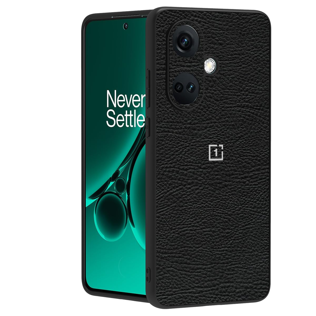 RIGGEAR Sleek OnePlus Nord CE 3 Back Cover Case (TPU+PC | Black Leather) (B0CFYGH4ZW) Amazon Price History, Amazon Price Tracker