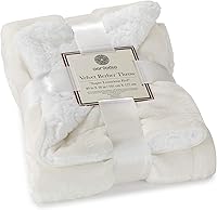 Vista 48 de Genteele Manta de Tiro Sherpa Súper Suave Reversible Ultra Lujosa de Felpa, 40 x 50 pulgadas, Negro/Gris