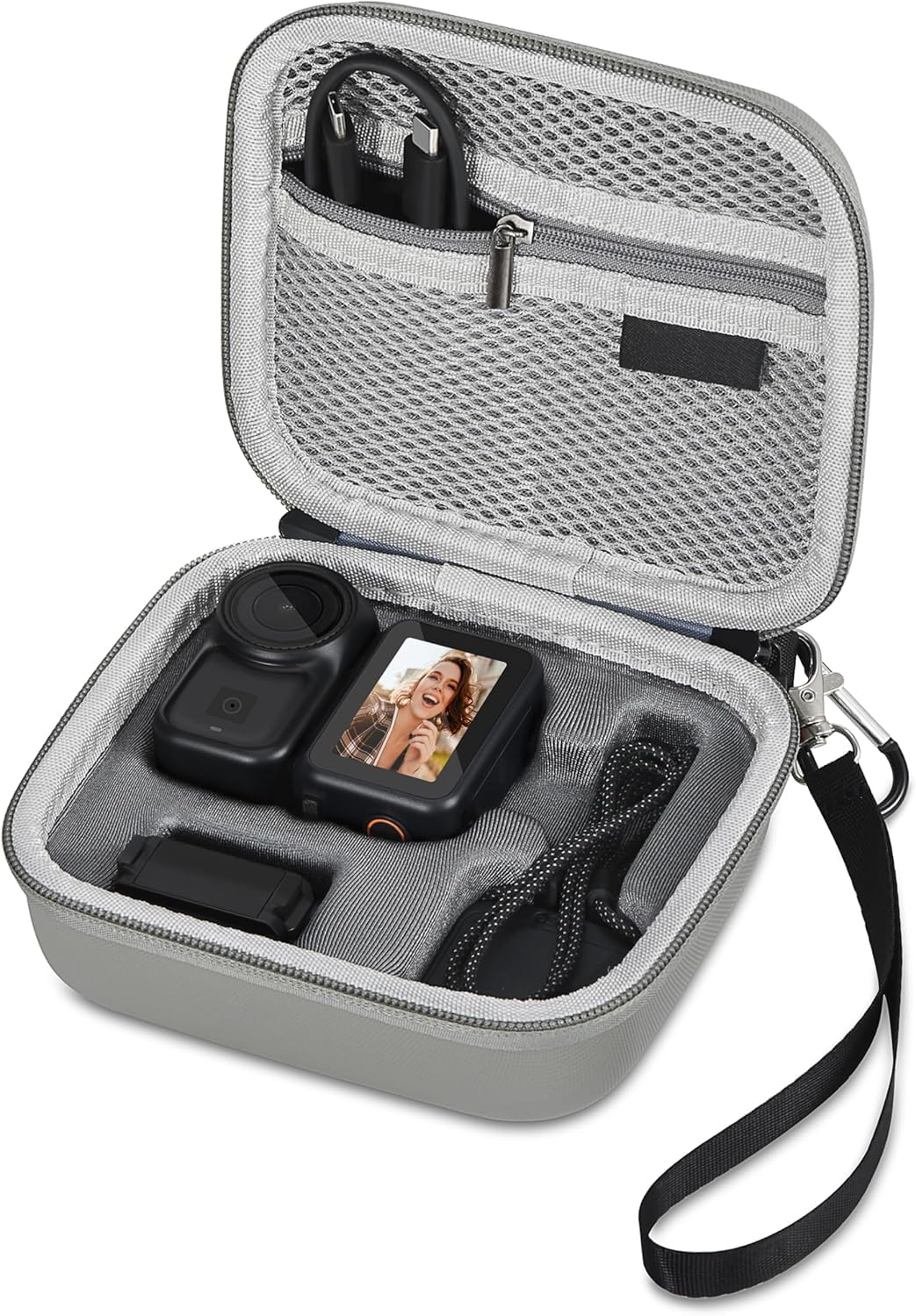 STARTRC PHOTO Osmo Nano Case, Protective Carrying Case for DJI Osmo Nano Accessories, Portable PU Leather Storage Bag for Travel Outdoor Vlogging