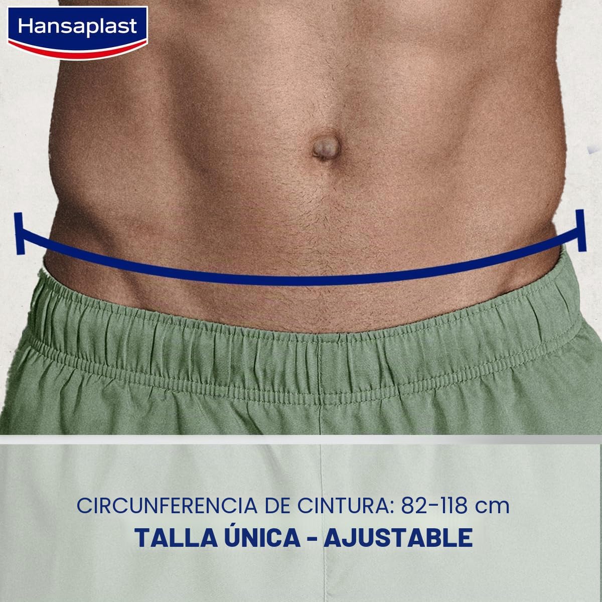 Hansaplast Protective - Vendaje de apoyo para espalda con nivel de compresión individual, para reducir el dolor, talla única, ajustable
