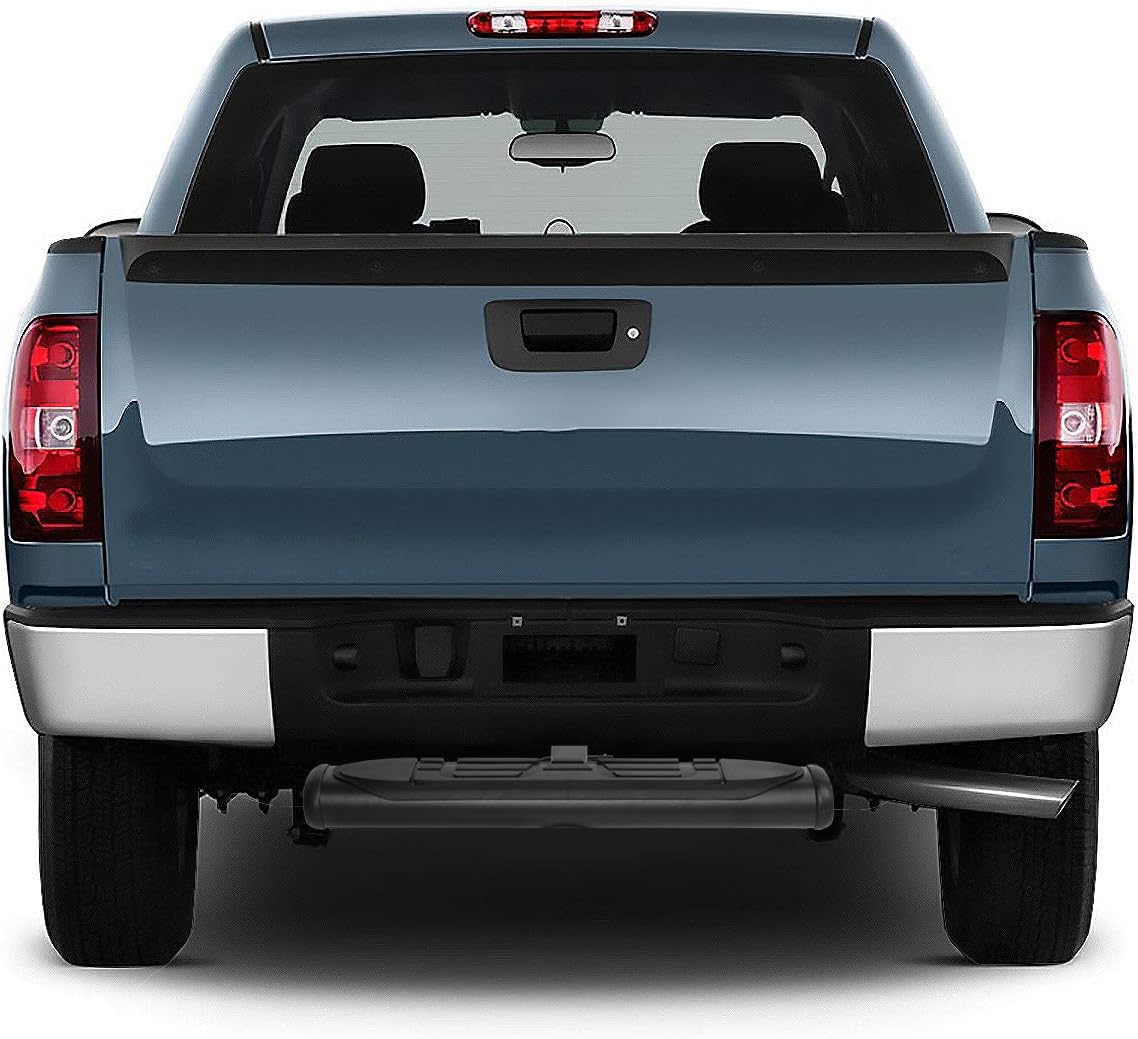DNA Motoring Universal Trailer Truck Towing Heavy Duty 20in Hitch Step Bar for 2” Receivers, Rear Bumper Protector for Vehicle, Pickup, car, w/ 4" Oval Step, PT-ZTL-8102-BK