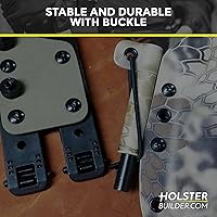 Vista 7 de Molle Attachment – Clip de cinturón de bloqueo rápido con hardware de montaje para fundas, bolsas de cargadores, fundas de cuchillos, chalecos