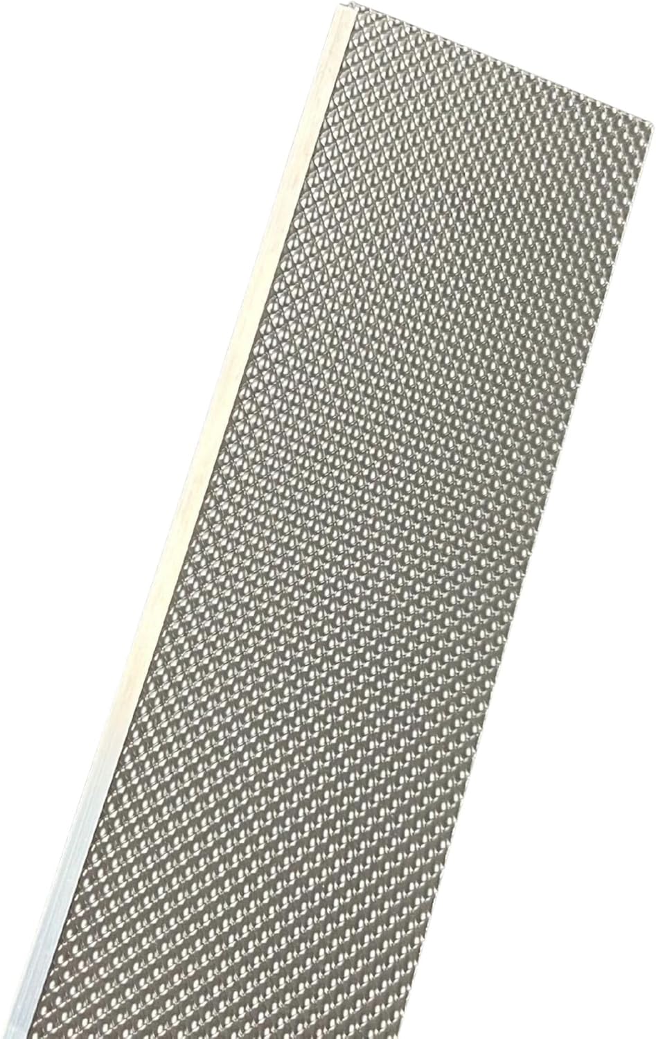 KASTLITE Vista Health Care Bed Light Fixture Cover, Acrylic Prismatic Hospital Overbed Lamp Lens with Metal Edge, 4-7/8" x 50-7/8" Patient Bedroom Lighting Shade, LED/Fluorescent Light Cover, 4-Pack