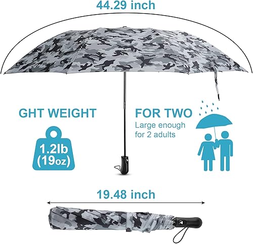 Miniatura 2 de Travel Umbrella Windproof and waterproof Automatic Golf Umbrellas-Compact Travel Umbrella for Rain Lightweight Portable Automatic Strong Waterproof