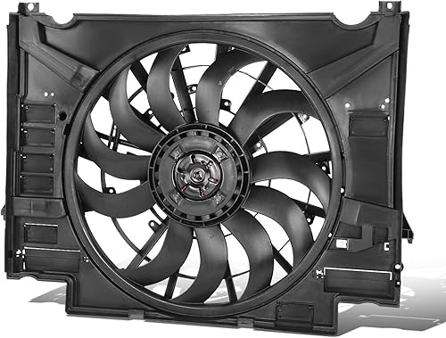 Auto Dynasty JA3115112 Conjunto de ventilador de refrigeración de radiador estilo fábrica compatible con Jaguar F-Pace 3.0L 850W 2017-2019, 12V,